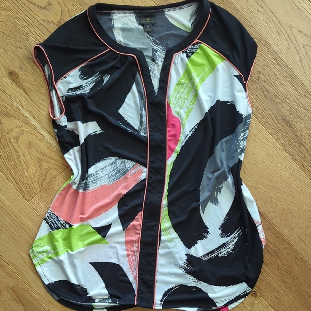 3/$15 Worthington Cap Sleeve Blouse